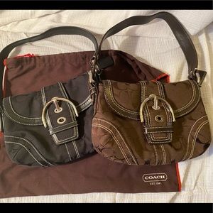 Two Coach Signature purses - nearly new condition